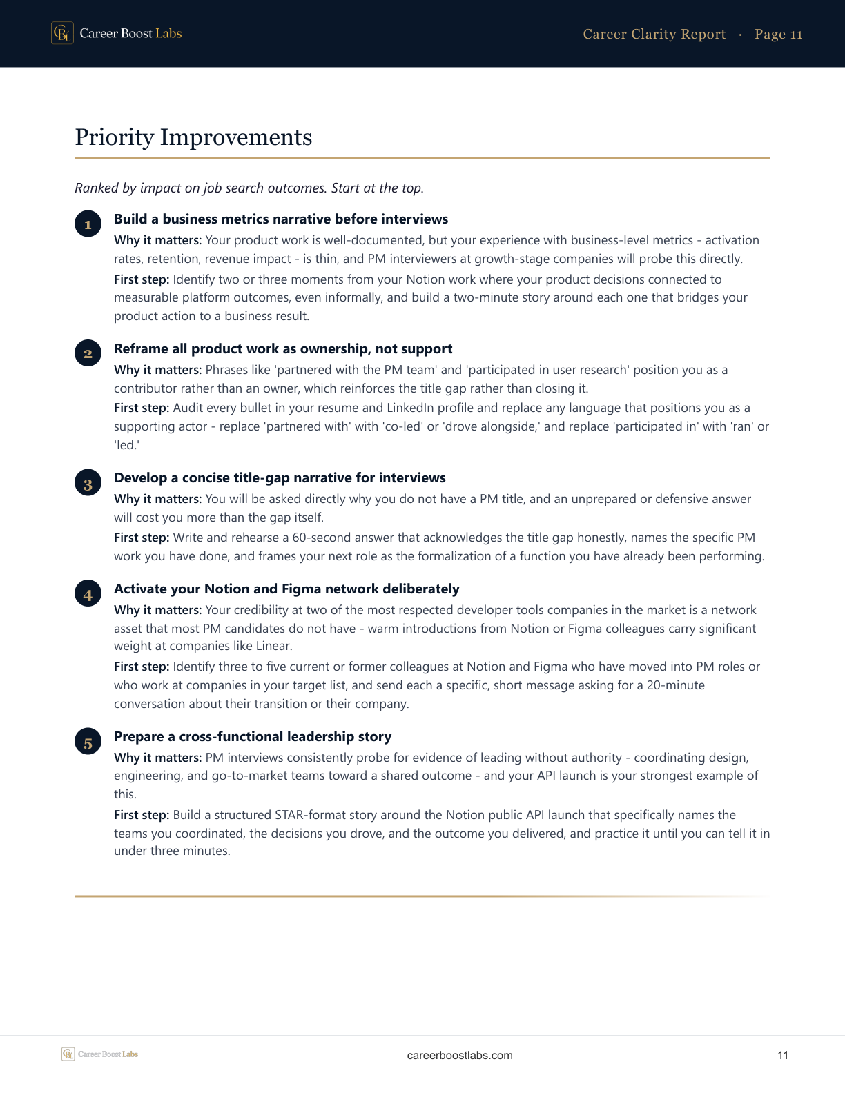 Career Clarity Report