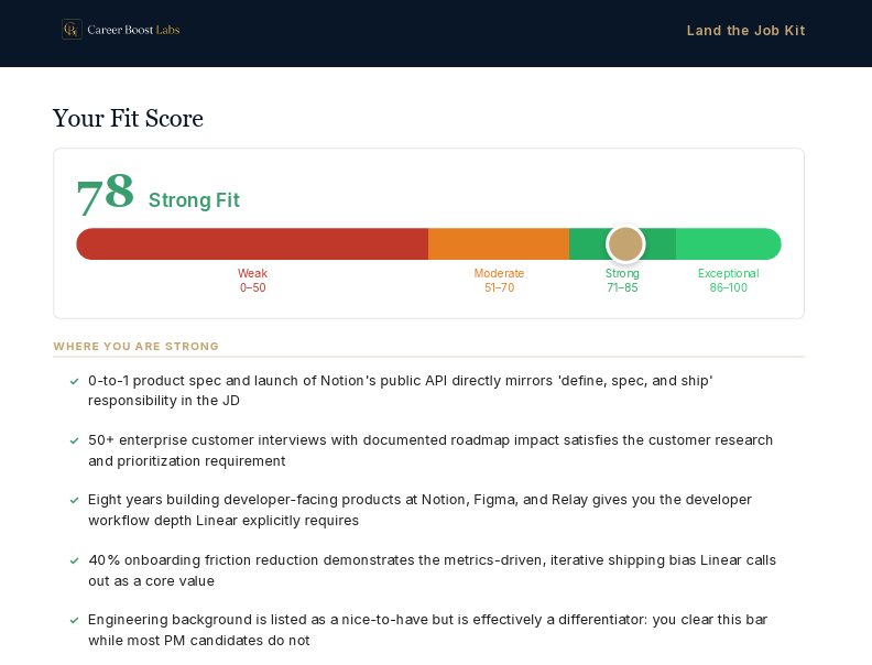Land the Job Kit preview