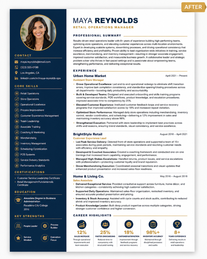 Resume Overhaul preview