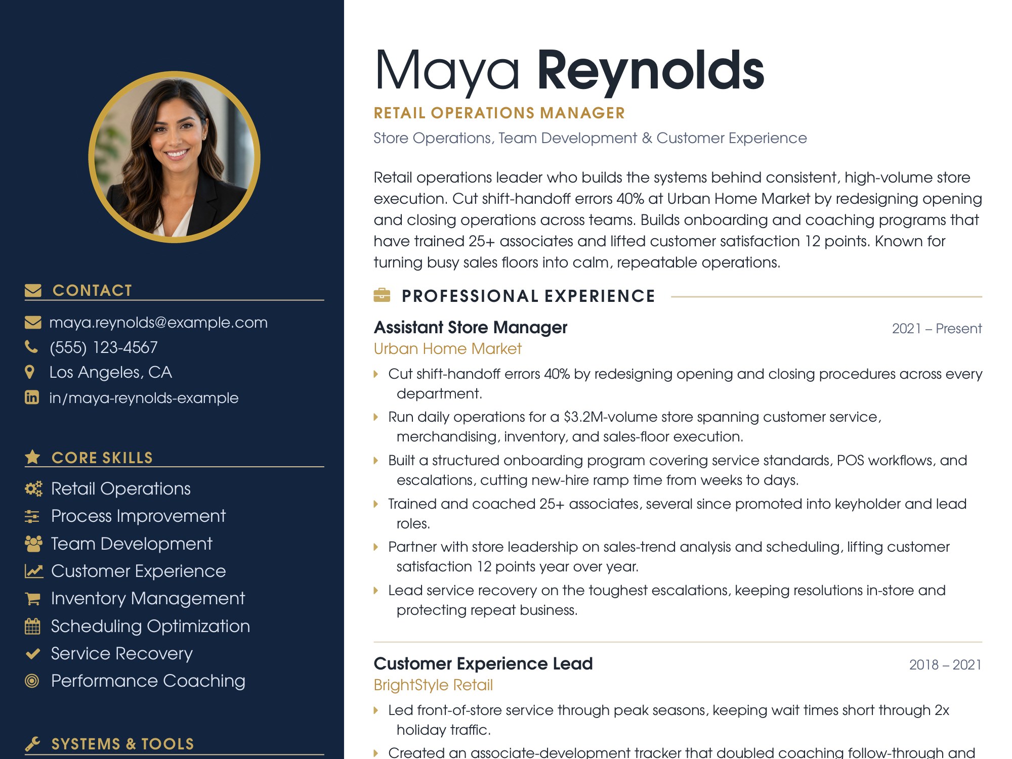 Rebuilt resume